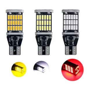 נורה פנימית אוטומטית 921 45SMD 4014 נורת led T15 W16W led הפוך