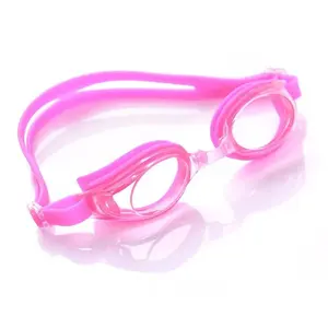 Beach rent Cheap Price Swim goggles for adults Silicone materials Anti UV protection pink swimming goggles