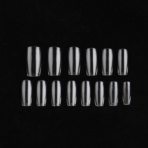 Pointes d'ongles en gel souple de haute qualité Couverture complète en gros Pointes d'ongles carrées coniques de taille 14 dans des boîtes - Product Image 2