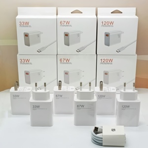 Cargador Rápido PD QC3.0 33W 67W 120W Adaptador de Corriente Enchufe US/EU con Cable de Datos y Carga USB Tipo C de 6A para Teléfonos HUAWEI Xiaomi - Product Image 6