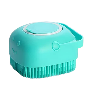 Brosse de <span class=keywords><strong>massage</strong></span> pour le bain et le toilettage des animaux de compagnie avec distributeur de savon et de shampoing, poils en silicone doux pour chiens et chats à poils longs ou courts, douche - Product Image 1