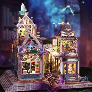Maison <span class=keywords><strong>de</strong></span> poupée miniature DIY, modèle <span class=keywords><strong>de</strong></span> <span class=keywords><strong>jouet</strong></span> artisanal <span class=keywords><strong>en</strong></span> <span class=keywords><strong>bois</strong></span>, cadeau <span class=keywords><strong>de</strong></span> Nouvel An, maison <span class=keywords><strong>de</strong></span> poupée scénique style <span class=keywords><strong>chalet</strong></span> pour filles, cadeau pour enfants - Product Image 4