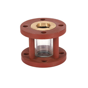 Observador de Flujo de Líquido Marino Tipo T/TS, Cilíndrico, de Vidrio, con Brida Marina de Hierro Fundido para Observar el Flujo de Líquido, Suministros Marinos - Product Image 1