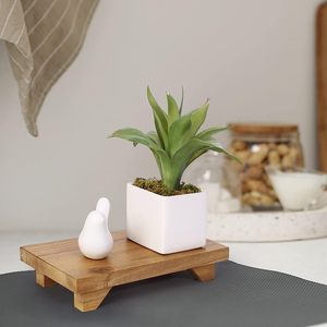 Accueil <span class=keywords><strong>Cuisine</strong></span> Salle de bain Décoratif Rustique Ferme Bois <span class=keywords><strong>Tabouret</strong></span> Piédestal Stand Plateau Présentoir En Bois Riser - Product Image 3