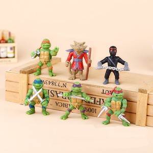 Figuras de acción de <span class=keywords><strong>Tortugas</strong></span> <span class=keywords><strong>Ninja</strong></span> Mutantes para adolescentes, adornos de muñecos, 6 películas, venta al por mayor - Product Image 1