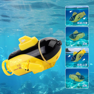 Bateau télécommandé miniature de haute qualité à 4 canaux, jouet pour enfants, modèle de <span class=keywords><strong>sous</strong></span>-<span class=keywords><strong>marin</strong></span> électrique télécommandé <span class=keywords><strong>avec</strong></span> lumières, piles incluses, prêt à l'emploi - Product Image 2