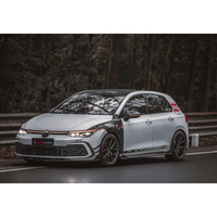 TADK Style fibre de carbone sèche lèvre avant côté jupe aileron arrière diffuseur arrière garde-boue pour Volkswagen Golf 8 GTI 2021-2023
