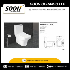 ง่ายต่อการทำความสะอาดแขวนผนังตู้เก็บน้ำชิ้นเดียวห้องน้ำห้องน้ำเซรามิกสำหรับบ้านสำนักงานและวิลล่าสุดหรู - Product Image 3