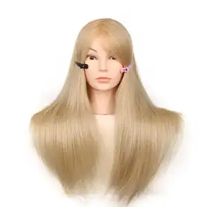 美丽的人体模型假发头，金发人体模型头训练头人体模型化妆品，训练人体模型混合头发非人头马头发