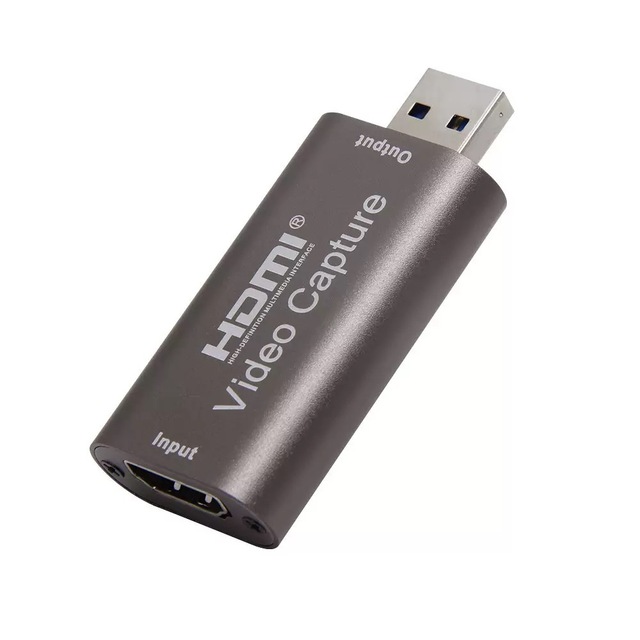 4K USB Metal Video Capture Card for Live Stream Game Recording Mobile Phone Use OBS-Ready 5V DC/AC Powered 1080p