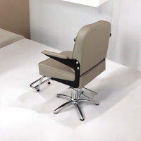 [ECCLIM]JACOB 103 EC-014 Chaise de barbier en acier inoxydable, design moderne pour salon commercial, KR Hair Shop