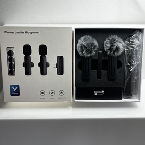 2023 nuevo sistema de filtro de micrófono Lavalier inalámbrico Dual con reducción de ruido <span class=keywords><strong>Micro</strong></span> lazo inalámbrico para teléfono Android Tiktok - Product Image 5