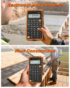 Calculadora para Maquinistas de la Construcción, Calculadora de Matemáticas en Pies-Pulgadas-Fracciones, Calculadora de Costos de Materiales de Construcción - Product Image 5