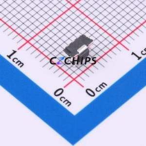 HX TS34CA 250gf Tactile Switch SMD-3P,3.7x3mm Switch Single Pole Single Throw Square Button 2.5N Horizontal Mount - Product Image 2