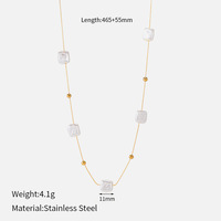 Collier de perles d'imitation pour femme, motif étoile de mer, élégant et chic, nouvelle collection de bijoux, vente en gros TGXL15054