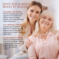 Capsules de qualité supérieure pour la ménopause, marque privée OEM, pour soutenir l'humeur, l'équilibre thyroïdien et la régulation hormonale