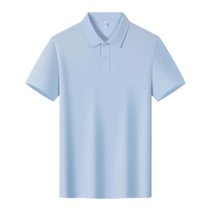 Camiseta polo promocional de algodón de 210 g, manga corta, transpirable, uniforme de trabajo de verano, diseño de letras con logotipo personalizable - Product Image 3