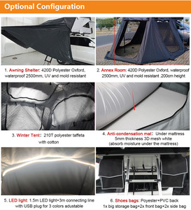 New Style Outdoor Rooftop <b>Tent</b> Camping <b>Waterproof</b> ABS Roof Top <b>Tent</b> Hard for Camping - Product Image 3