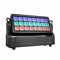 Projecteur mural LED RVBW couleur pleine 24*20W pour extérieur, avec tête mobile DMX512, idéal pour DJ, événements, spectacles, mariages et scènes