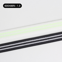 Bande élastique en nylon côtelé personnalisée en usine, à rayures verticales, pour bretelles de soutien-gorge, durable, haute ténacité, confortable