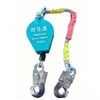 Dispositif anti-chute à rappel automatique certifié CE avec boîtier en acier allié et double frein de sécurité pour la réparation des réseaux électriques