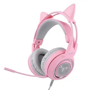 <span class=keywords><strong>Somic</strong></span> G951 Rosa oreja de gato de sonido 7,1 juegos de auriculares con LED Luz - Product Image 1