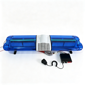 BIAOCHI Barra Luminosa LED di Emergenza 120CM 12 Volt 108W, Luce di Segnalazione per <span class=keywords><strong>Ambulanza</strong></span>, Sirena con Altoparlante, Allarme Sonoro per Tetto di Camion dei Pompieri - Product Image 5