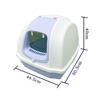 Grand tiroir de litière pliable pour chat Nouveau design Toilette pour animaux de compagnie entièrement fermée Facile à nettoyer Portable Accessoires de nettoyage extérieur