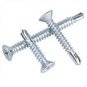 Vis à cloison sèche en acier au carbone zingué 8.8, longueur 25/30 mm, tête trompette, pointe de perçage, traitement de surface au phosphate noir - Product Image 5