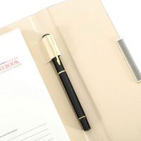 Carnet A5 Rechargeable en Cuir Rigide Multi-Matériaux avec Impression Personnalisée, Porte-Cartes, Porte-Stylo, Reliure, 100 Feuilles, Logo Personnalisé, Idéal Cadeau