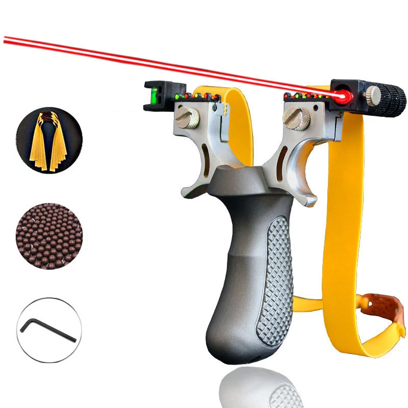Catapulte professionnelle de chasse à frondes avec bandes en