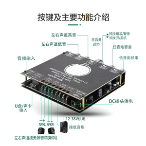 Sini เครื่องขยายสัญญาณเสียง2.1ช่องสัญญาณ220Wx2 350W โมดูลเสียงสเตอริโอ TPA3251 - Product Image 2