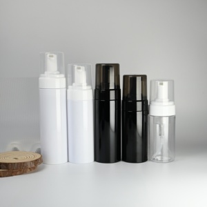 Bouteille Distributrice de <span class=keywords><strong>Savon</strong></span> Moussant à Pompe Pression Personnalisable avec Logo, Vide, Blanche et Transparente, 100ml, 120ml, 150ml, 200ml, pour Nettoyant Visage et <span class=keywords><strong>Savon</strong></span> pour les Mains - Product Image 5