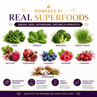 Poudre de Super Aliments Verts et Rouges OEM Marque Privée – Complément de Fruits, Légumes et Champignons, Antioxydants, Prébiotiques, Enzymes Digestives