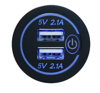 Double prise de chargeur de voiture USB 12v 4.2A avec interrupteur