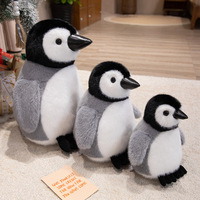 Boneka Penguin Gemuk Lucu, Boneka Hewan Penguin Lembut dan Tebal, Boneka Plushie Arktik Realistis, Hadiah Anak, Grosir, Pereda Stres
