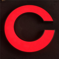 Enseigne personnalisée à lettres lumineuses LED pour la décoration de maisons, centres commerciaux et bâtiments - Acrylique + Acier inoxydable, éclairage extérieur