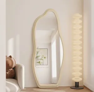 Miroir Spiegel Tùy Chỉnh Tường Decors Phòng Khách Trang Trí Lớn Đầy Đủ Chiều Dài Đầy Đủ Cơ Thể Cách Nhung Khung Tường Gương Đứng - Product Image 1