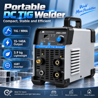 Poste à souder double DWS-1400 220V TIG MMA 140A IGBT Inverter avec affichage numérique pour soudage à l'arc à l'argon et à l'électrode, vente en gros, usine OEM