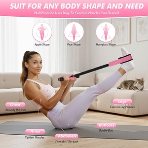Banda de Resistencia con Pedales de 55 LBS y Asas para Entrenamiento de Fuerza, Fisioterapia y <span class=keywords><strong>Ejercicios</strong></span> Abdominales - Product Image 5