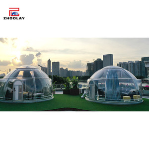Restauration 6.0 Tente <span class=keywords><strong>Bulle</strong></span> Ciel Étoilé, sphérique, pour extérieur, zone panoramique de forêt profonde, hébergement, résistant au vent et à <span class=keywords><strong>la</strong></span> pluie, restaurant - Product Image 6