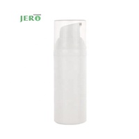 Bouteille transparente de pompe sans air rechargeable de 30ml 50ml 75ml bouteille blanche de pompe sans air 15ml pour l'utilisation de perruque de fard à joues de shampooing