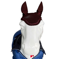 Vente en gros Bonnet d'oreille de qualité avec voile de mouche pour cheval équestre et logo personnalisé