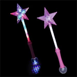Best LED Light Up 21 Inch Magical Star Ball Wand Flashing Premium Star Wand For Party Favors Princess Parties Toy