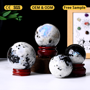 Wholesale Natural Stones and <b>Crystal</b> Wholesale Bulk Moonstone Sphere <b>Crystal</b> <b>Ball</b> for Home Decoration - Product Image 5