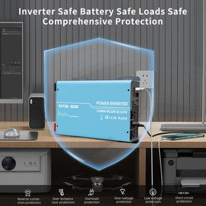 US WAREHOUSE 12v à 110v 220v 50hz 60hz 2.2KW convertisseur de puissance de voiture onde sinusoïdale <span class=keywords><strong>pure</strong></span> hors réseau onduleur pour solaire maison RV sauvegarde - Product Image 3