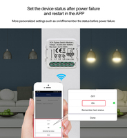 Diy 1/2/3/4 App Gang telecomando vocale 10a Dc Smart Switch Home Light Wireless Wifi Mini Tuya Smart Switch