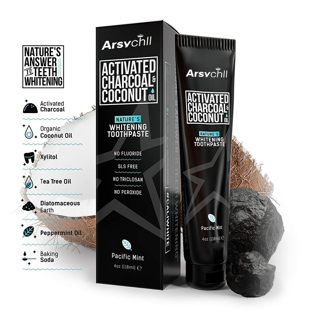 Отбеливающая зубная паста OEM/ODM, распродажа, 100% натуральный уголь, активированный уголь, отбеливающая зубная паста