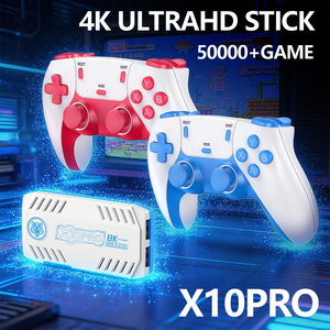 Nouvelle Console <span class=keywords><strong>de</strong></span> <span class=keywords><strong>Jeu</strong></span> Vidéo TV Sans Fil X10 Pro 4K 2026 avec Plus <span class=keywords><strong>de</strong></span> 50 000 Jeux, Manettes Doubles et Prise en Charge PSP/DC - Product Image 3