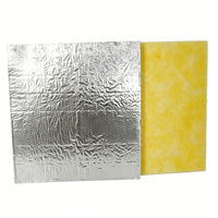 Panneau d'isolation en laine de verre insonorisant résistant aux hautes températures avec feuille d'aluminium pour toiture